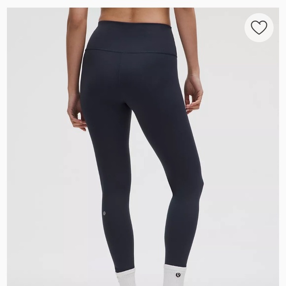 NWT Lululemon Navy 14 Wunder Under HR Tight 25” - Picture 2 of 5